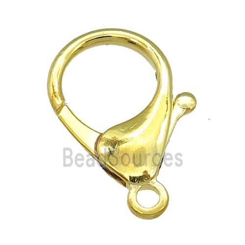 Alloy Lobster Clasp, gold plated