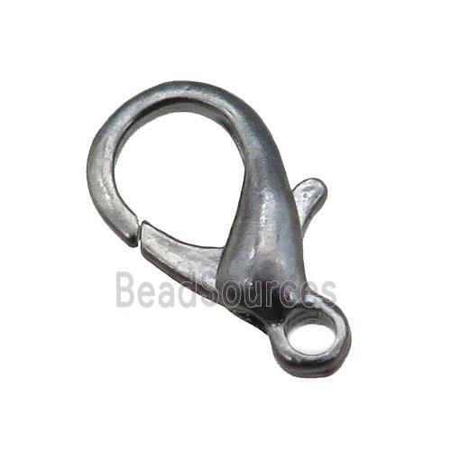 Alloy Lobster Clasp, black plated