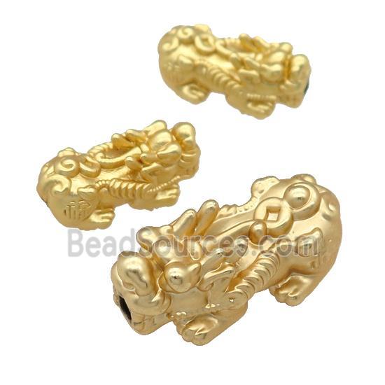 copper Pixiu beads, duck-gold, 3d-printing