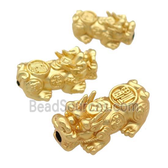 copper Pixiu beads, duck-gold, 3d-printing