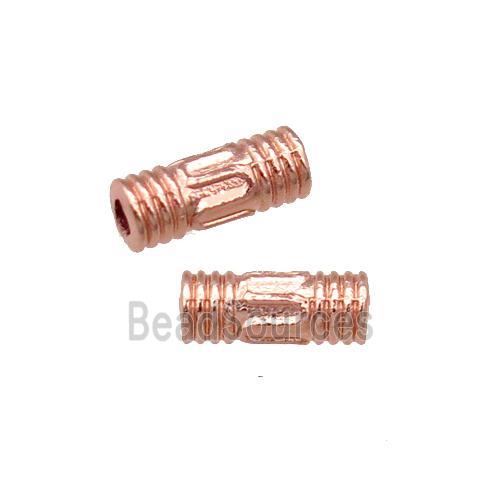 Copper Tube Spacer Beads Rose Gold