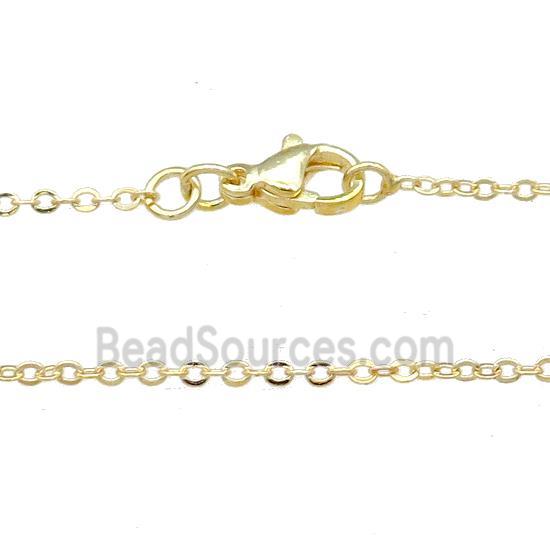 Copper Necklace Chain Unfaded Gold Plated