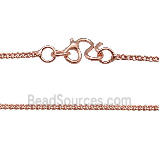 Copper Necklace Chain Unfaded Rose Gold