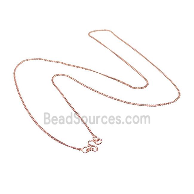 Copper Necklace Chain Unfaded Rose Gold