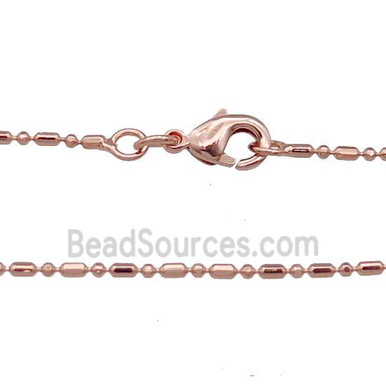 Copper Necklace Chain Unfaded Rose Gold