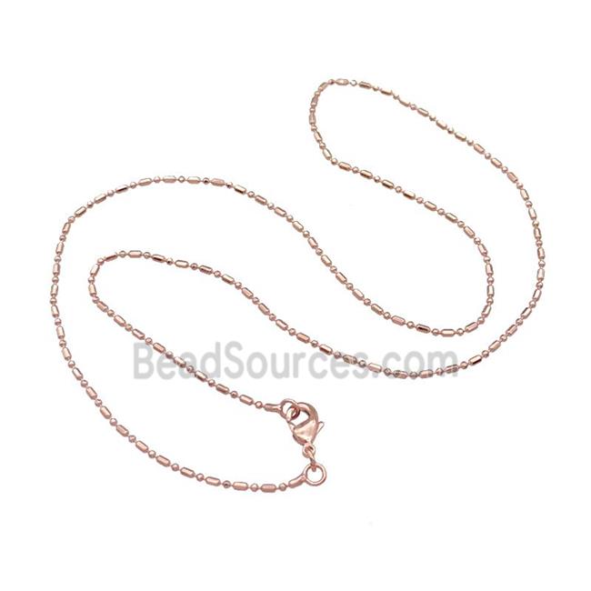 Copper Necklace Chain Unfaded Rose Gold