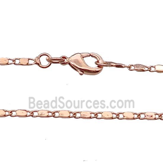 Copper Necklace Chain Unfaded Rose Gold