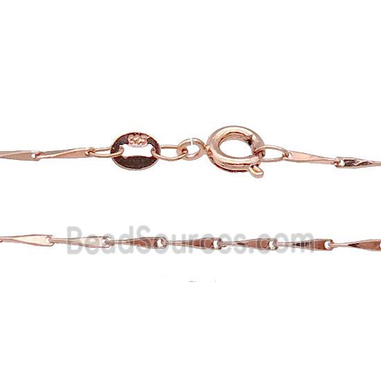 Copper Necklace Chain Unfaded Rose Gold