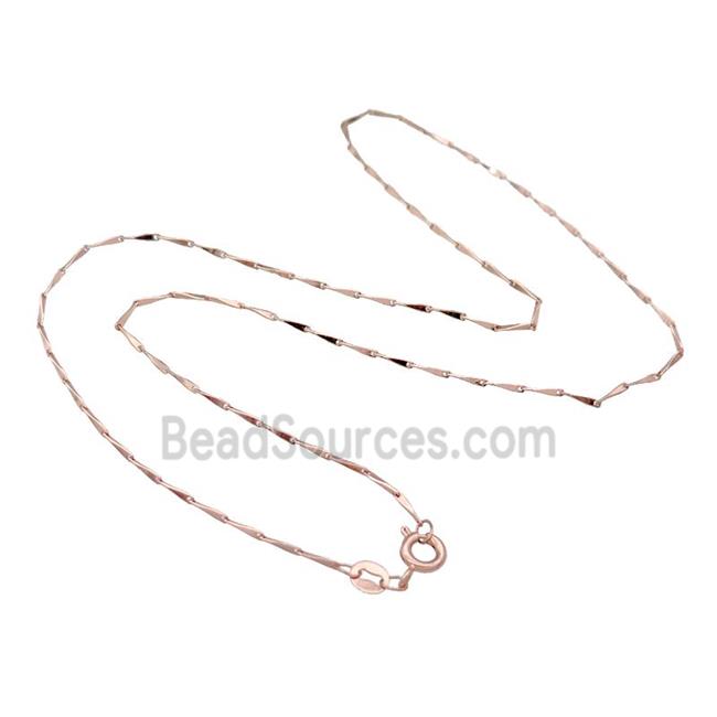 Copper Necklace Chain Unfaded Rose Gold