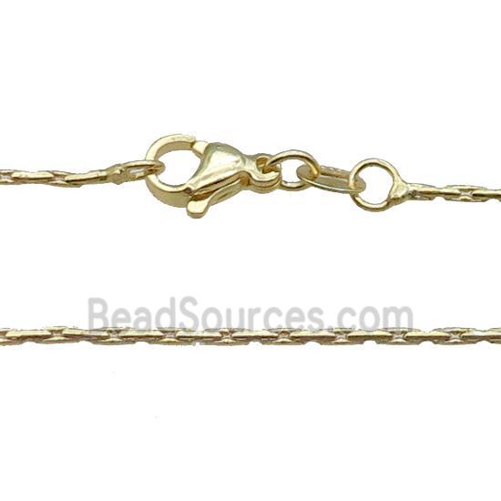 Copper Necklace Chain Unfaded Gold Plated