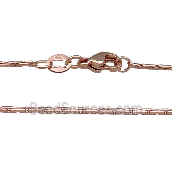 Copper Necklace Chain Unfaded Rose Gold