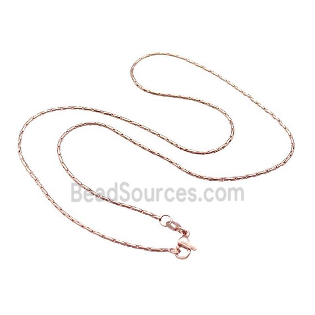 Copper Necklace Chain Unfaded Rose Gold