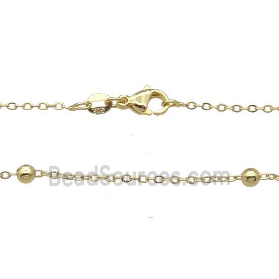 Copper Necklace Satellite Chain Unfaded Gold Plated