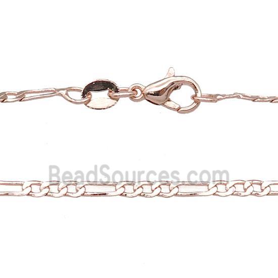 Copper Necklace Chain Unfaded Rose Gold