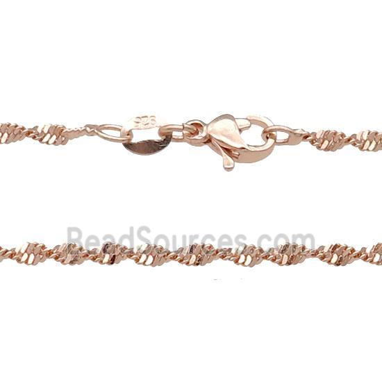 Copper Necklace Chain Unfaded Rose Gold