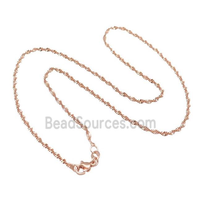 Copper Necklace Chain Unfaded Rose Gold