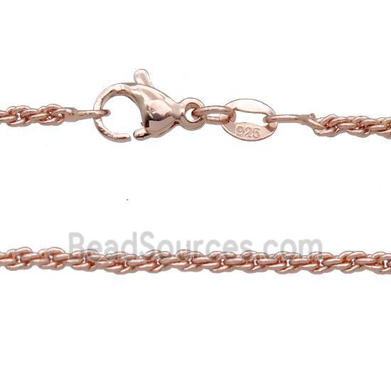 Copper Necklace Chain Unfaded Rose Gold