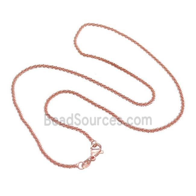 Copper Necklace Chain Unfaded Rose Gold