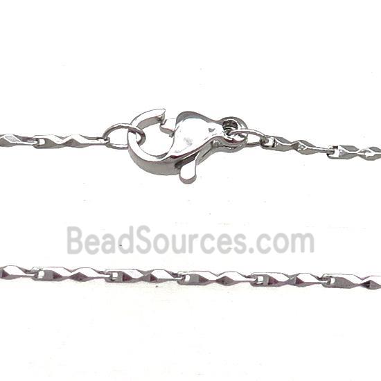 Copper Necklace Chain Unfaded Platinum Plated