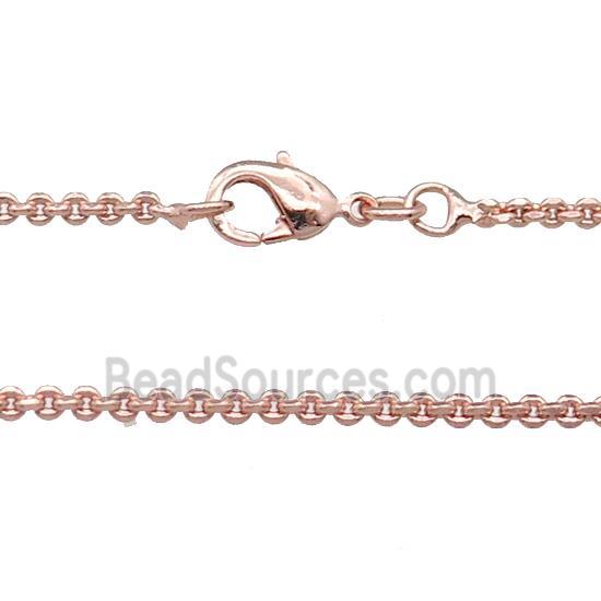 Copper Necklace Chain Unfaded Rose Gold