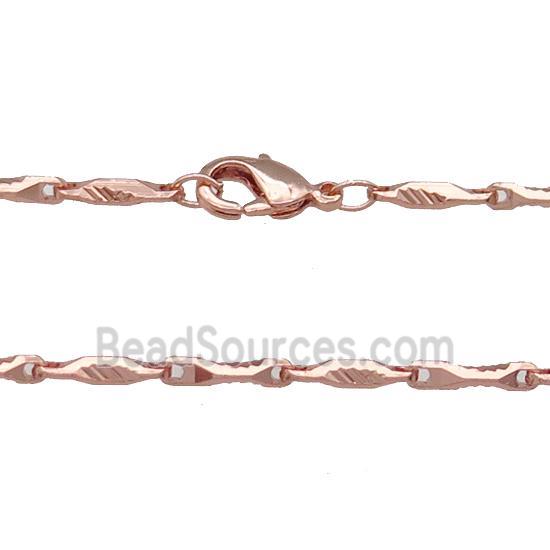 Copper Necklace Chain Unfaded Rose Gold