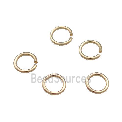 Copper Jump Rings Unfaded Light Gold