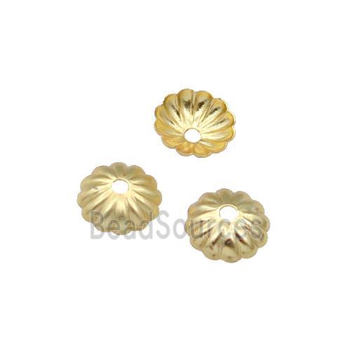 Copper BeadCaps Unfaded Gold Plated