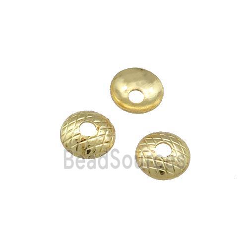 Copper BeadCaps Unfaded Gold Plated