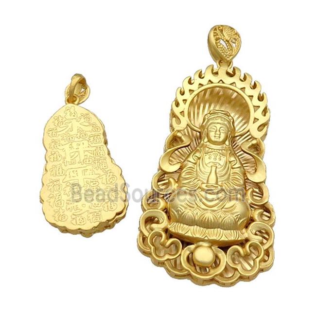 Copper Buddha Pendant Unfaded Duck Gold