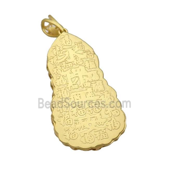 Copper Buddha Pendant Unfaded Duck Gold