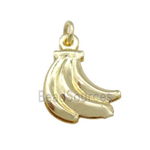 Copper Banana Pendant Unfade 18K Gold Plated