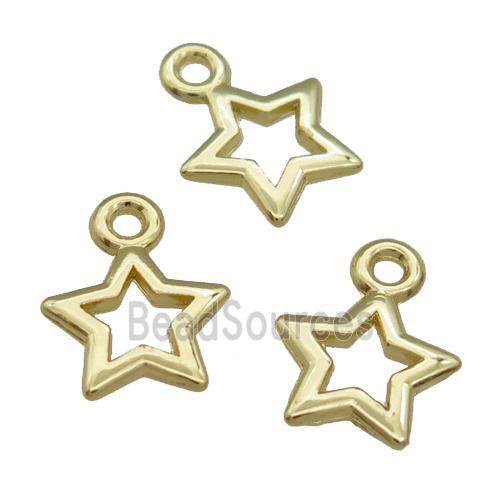 Alloy Star Pendant Unfade 18K Gold Plated