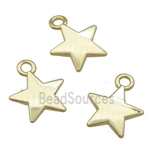 Alloy Star Pendant Unfade 18K Gold Plated