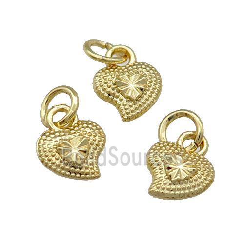 Alloy Heart Pendant Unfade 18K Gold Plated