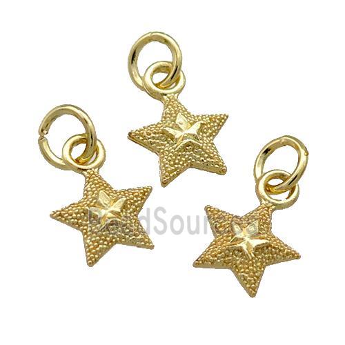 Alloy Star Pendant Unfade 18K Gold Plated