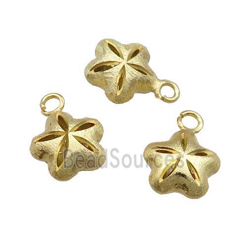 Copper Flower Pendant Unfade 18K Gold Plated