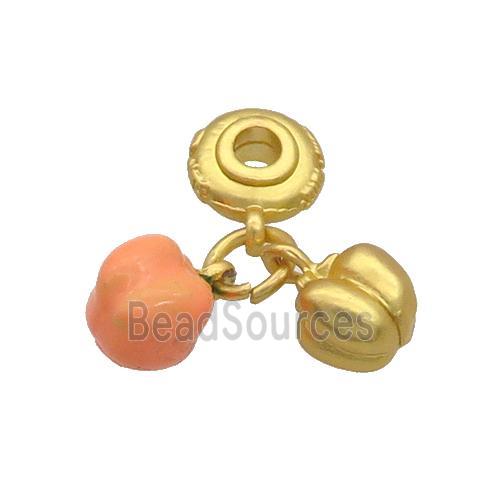 Alloy Pendant Bell Pepper Duck Gold