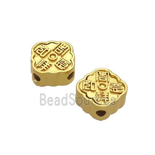 Copper Square Beads Unfade Gold Plated