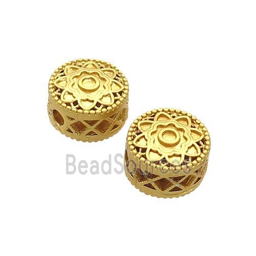 Copper Button Beads Unfade Gold Plated