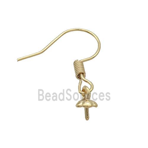 Copper Hook Earring Unfade Gold Plated