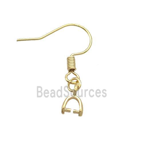 Copper Hook Earring Unfade Gold Plated