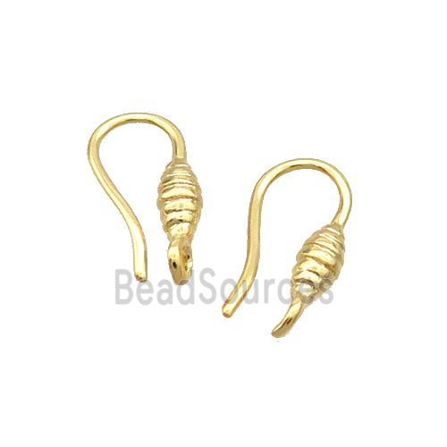 Copper Hook Earring Unfade Gold Plated