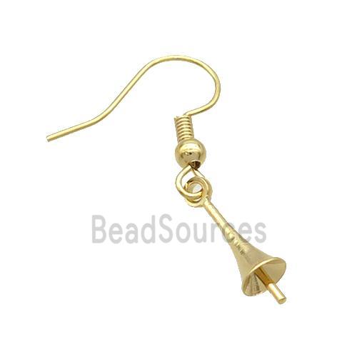 Copper Hook Earring Unfade Gold Plated