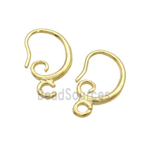 Copper Hook Earring Unfade Gold Plated