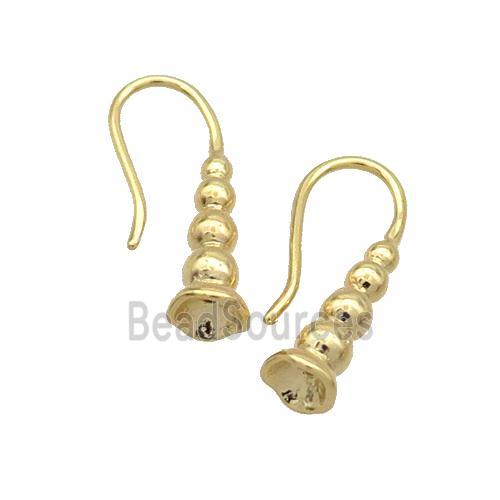 Copper Hook Earring Unfade Gold Plated