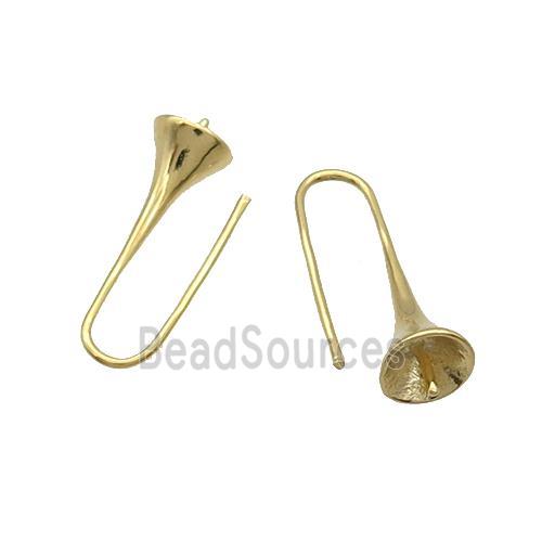 Copper Hook Earring Unfade Gold Plated