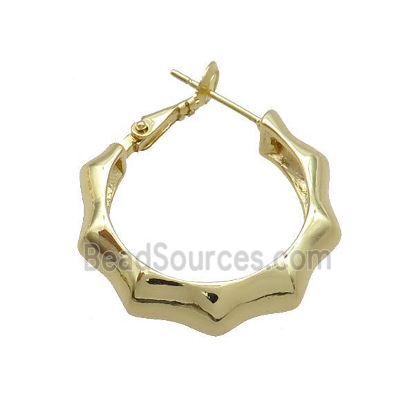 Copper Latchback Earring Gold Plated