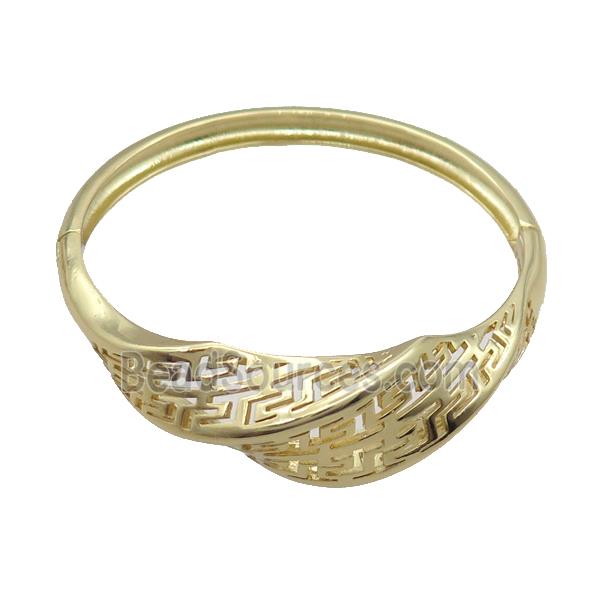 Copper Bangle Gold Plated