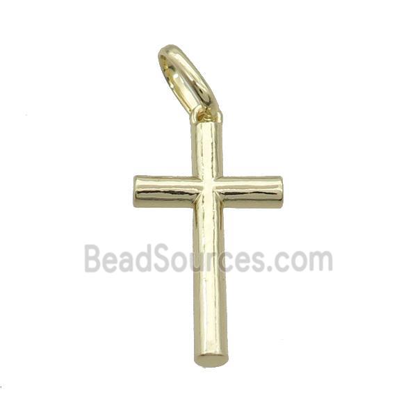 Copper Cross Pendant Gold Plated