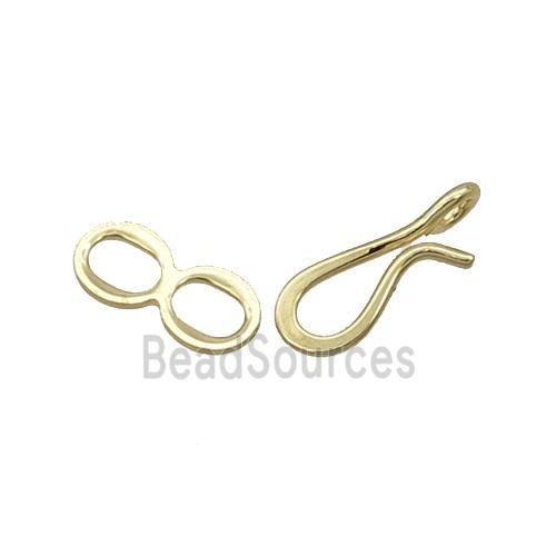 Copper Clasp Connector Unfade 18K Gold Plated